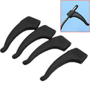 2 Pairs Black Reading Glasses Eyeglass Ear Hook Silicone Temple Tips Holder