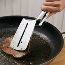 Stainless Steel Double-sided Shovel Clip Barbecue Clip Camping Kitchenware M1F8