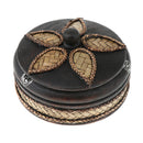 Creative Wooden Ashtray with Lid Thai Style Craft Bussiness Gift Decor Large