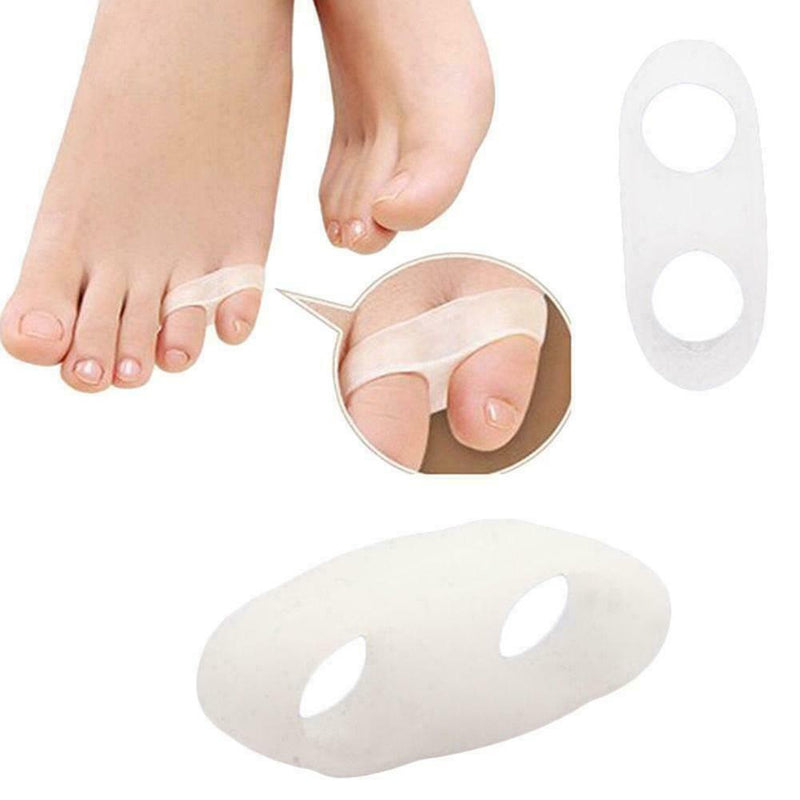 Neu 2pc Comfortable Silicone Gel Little-Toe Valgus Straigh Separator rector C6C7