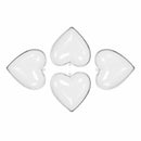 10PCS Transparent Plastic Heart-Shaped Craft Ball Acrylic Transparent  POO
