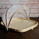 Bamboo Food Protector Cover Insect Net Tent Outdoor Patio Deck Picnic S2