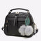 Women Messenger Handbag Shoulder Bag PU Leather Satchel Sling Bag/Black A
