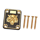 Practical Golden Zinc Alloy Tiger Pattern Neck Plate Gasket Set for Electric