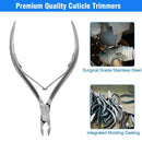 Professional Stainless Steel Cuticle Trimmer - Nail Nipper With Double Spri