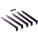 5pcs/lot Black metal slot covers dust filter blanking plate for PCI JR