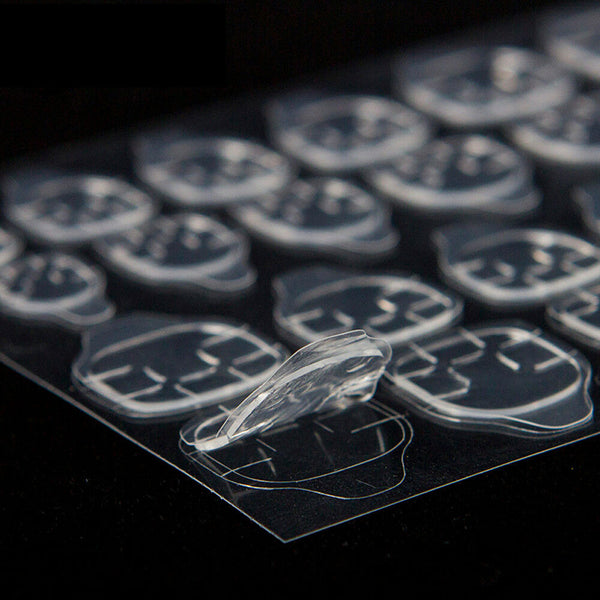 5 Sheets 60 Tips Double Sided False Nail Art Adhesive Tape Glue Stickers