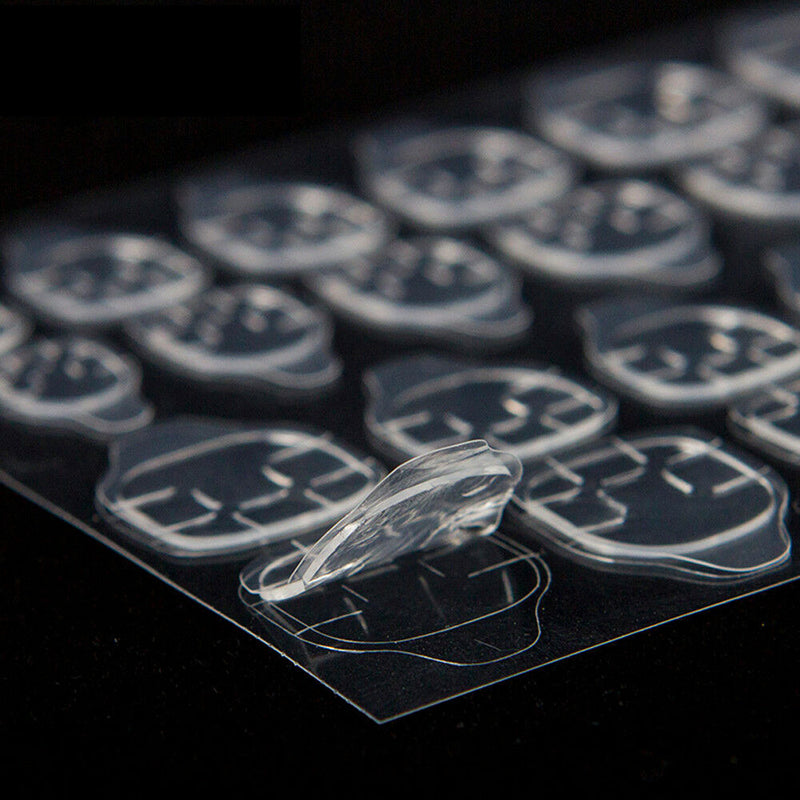 5 Sheets 60 Tips Double Sided False Nail Art Adhesive Tape Glue Stickers