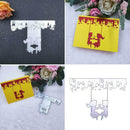 DIY Paper Cutting Scrapbooking Embossing Album Dies Craft Couple On Swing