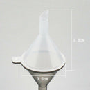 New Mini plastic travel funnels for small samples, 10 pcs