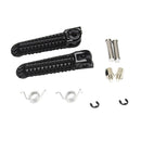 2Pcs Black Front Rear Foot Pegs Footrest Kit For Yamaha YZF R1 R6 R6S Black