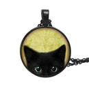Painting Black Cat Necklace For Pets Lovers Cat Pendant New Jewelry With Ea M6W3