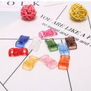 10Pcs Outdoor Mixed Colorful Curved Transparent Dog Collar Umbrella Rope BucBSE