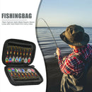 16pcs Spinner Baits Metal Sequin Spoon Lures with Hard Shell EVA Carry Case