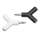 2Pcs 3.5mm Male to 2Female Stereo Audio Headphone Earphone Splitter Adapter A