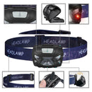 USB Rechargeable LED Headlights Headlamp  Head Light Torch Bright  Flas KMI