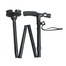 Aluminum Alloy Adjustable Walking Cane Folding Sticks Lightweight Crutches for