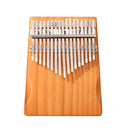 Pine Wood Kalimba Musical Instrument 17 Keys Thumb Finger Piano (Yellow) A