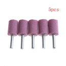 5x Cylinder Abrasive Stone Points Mounted Grinding Stone Burr 6mm Shank OD20 â„–#