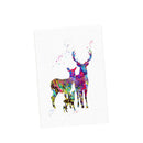 Unframed Modern Art Canvas Oil Painting Nordic Elk Family Print Wall Decor L