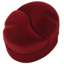 Velvet Couple Rings Display Storage Case Xmas Gift Box Red