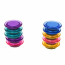 Colorful Round Plastic Cover Refrigerator Magnetic Buttons Stickers(Set of