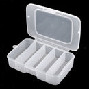 5 Cells Clear Fishing Accessories Holder Tackle Box Beads Snaps Storage Case