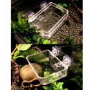 Plastic Reptile Terrarium Worm Dish Reptile Feeding Bowl Food Container