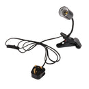 E27 Reptile Lamp Holder & 100W Ceramic Infrared Light Bulb Pet Basking Light