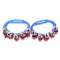 2x Music Percussion Hand Held Drum Tambourine 10 Jingle Bells Random Color