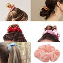20pcs Hair Scrunchies Velvet Scrunchy Fabric Multicolored Srunchies Colorful
