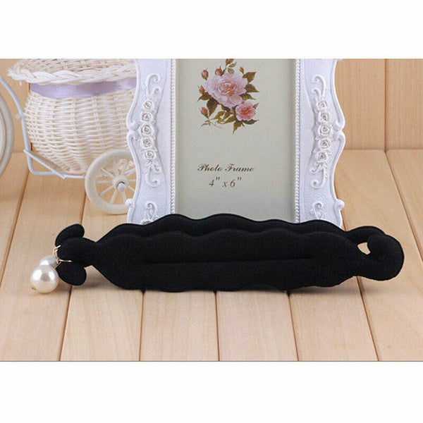 Magic Sponge Clip Foam Donut Hair Styling Bun Maker Curler Tool Ring Twist B Hn