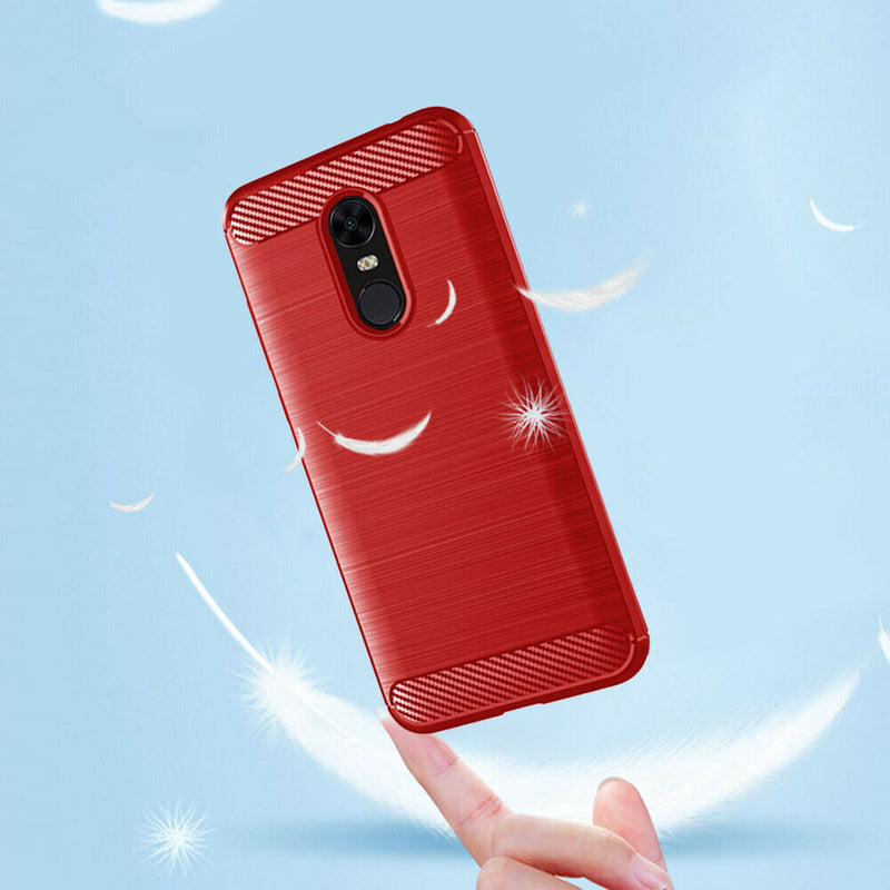 Cellphone Soft Case Silicone Anti-fall Protective Cover for Redmi 5 Plus/Note 5