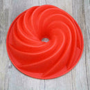 Big Large Swirl Silicone Butter Cake Pan Mold Bread Bakeware Tools Mould C3R4