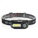 6 Lighting Modes COB LED Head Light USB Rechargeable Headlamp Torch Flashlight