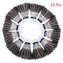 12 Pcs Set Training Goose Feather Shuttlecocks Durable Badminton Black Bal3C