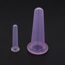 5Pcs Silicone Face Cupping Cups Vacuum Cans Eye Back Massage+Cleansing Brush  Z