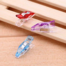 50pcs Plastic Wonder Clips Holder for DIY Patchwork Fabric Quilting Color random