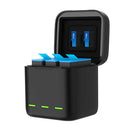 3 Ways Battery Charger for Gopro Hero 9 Li-ion Smart Power Case Storage Box A