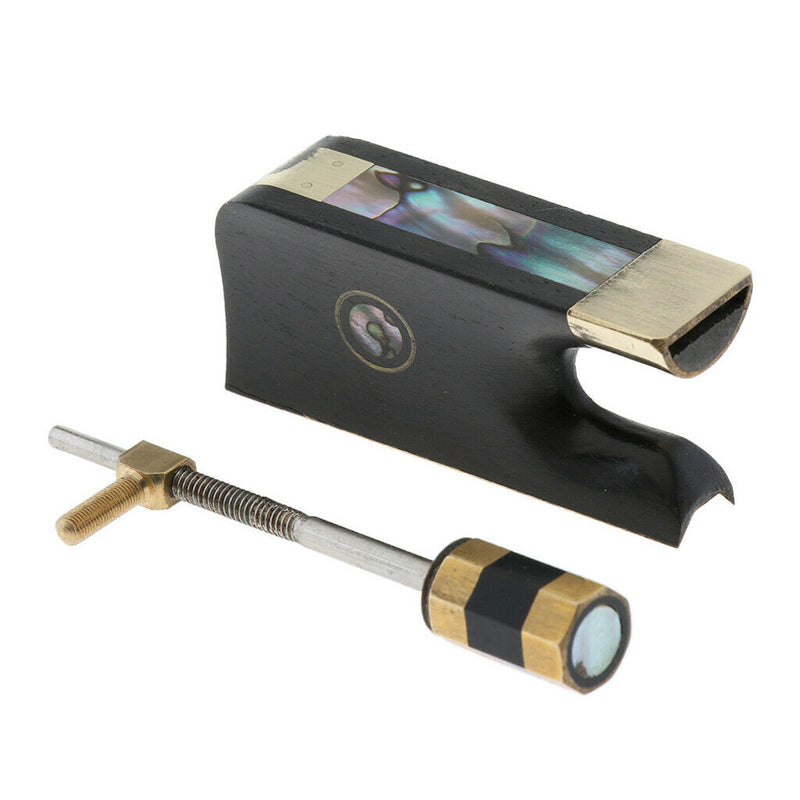 1 Set Cello Ebony Frog Bow, Cello Parts Accessories Replacement, with Screw for