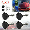 4Pcs Quick Release Push Hood Latch Button Car Pin Bonnet Lock Bumper Clip L