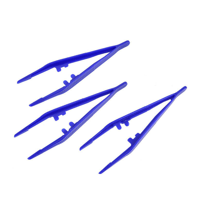 10pcs Plastic Beads Small Disposable Tweezers Tools Crafts DIY Jewelry Mak Ew