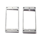 2Pcs Humbucker Pickup Ring Metal Curved Bottom Frame for LP PRS Guitar Part
