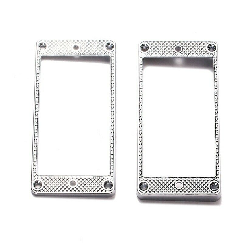 2Pcs Humbucker Pickup Ring Metal Curved Bottom Frame for LP PRS Guitar Part
