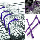 4Pcs Flexible Dishwasher Silicone Glass Bracket Creative Wine Hanging Bar T X7T8