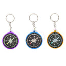 Outdoor Camping Hiking Pointing Guider Keychain Plastic Compass Navigation ME