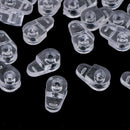 100X Plastic Glass Clips Mirror Screen Retainers Cabinet Furniture Fix Clip