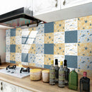 10pcs Ceramic Tile Stickers Set Decorative Wall Decals for Kitchen (TS261) A