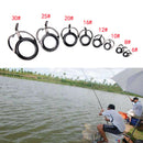 8X Repair Kit Fishing Rod Guides Tips Line Rings For Making Building Repair  MO