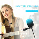 Clip-on Collar Tie Microphone Mobile Phone Recording Lavalier Mic (1.5m)